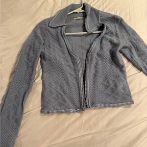 Anthropologie zip up sweater
